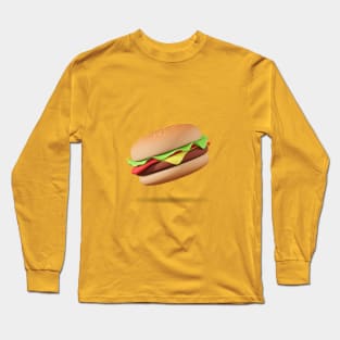 3D Burger Long Sleeve T-Shirt